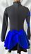Dress Snowflakes Black Royal Blue 110 cm