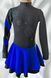 Dress Snowflakes Black Royal Blue 110 cm