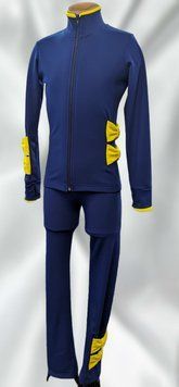Bows Navy Blue & Yellow 104 cm