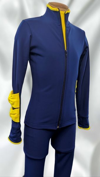 Bows Navy Blue & Yellow 110 cm
