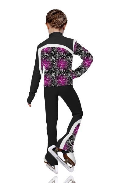 Night Flowers Black 152 cm