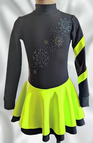 Dress Snowflakes Black Lemon 110 cm dress_snowflakes_black_lemon фото