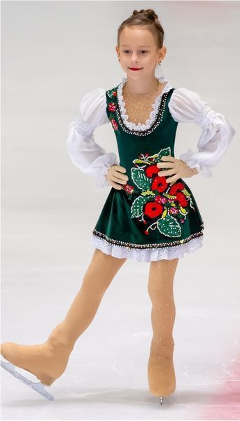 Колготки щільні стрази 6-10 thick_tights_with_crystals_over_skates фото